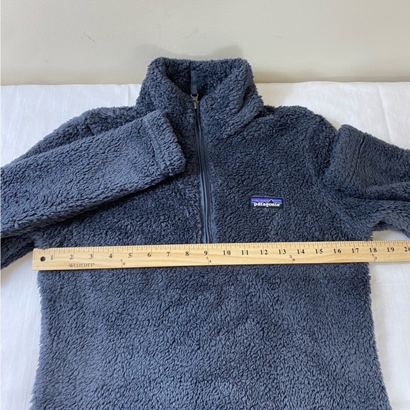 Patagonia Women's Gray Los Gatos Teddy Fleece 1/4 Zip Jacket Coat Sz XS - Picture 7 of 11